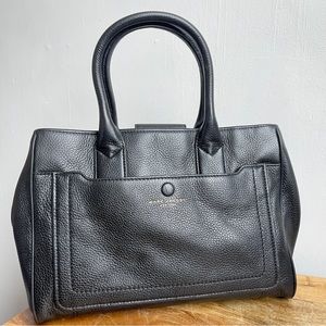 Marc Jacobs Black Leather Empire City Tote Crossbody Shoulder Bag
